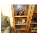 display cabinet with home decor
