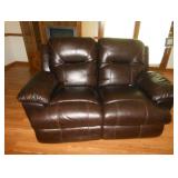 leather love seat 