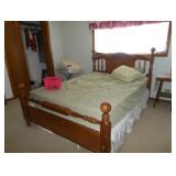 full size bed frame and mattress 