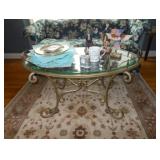 glass top coffee table 