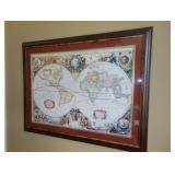 world map art 
