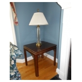 end table and lamp 