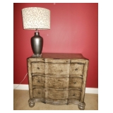 dresser and lamp 
