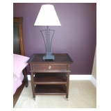 night stand and lamp 