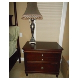 side table and lamp 