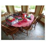 round table with six chairs 