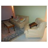 leather sofa and chair