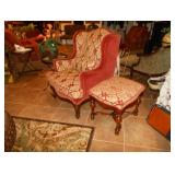 chair and matching ottoman