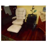 glider with ottoman