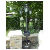 outdoor lamp with planter