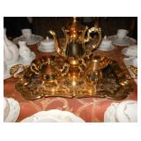 gold tea set 