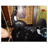 VINTAGE CAST IRON CAT DOOR STOP