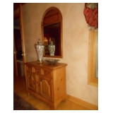 hall console and mirror 