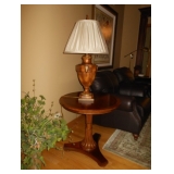 end table and lamp 