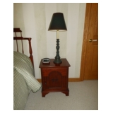 night stand and lamp 