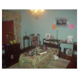 rocking chair and office supplies 