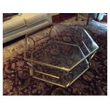 glass top coffee table 