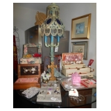 lamp and jewelry 