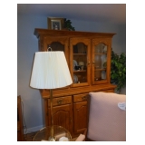 lamp and china cabinet 