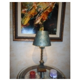 painting and lamp 