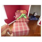 arm chair and ottoman 
