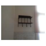 metal shelf and key holder 