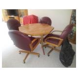table and four chairs 