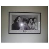 signed beatles poster 