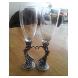 Peacock Wine Glasses