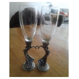 Peacock Wine Glasses 