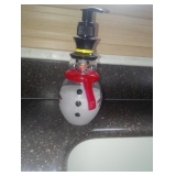 snow man soap dispenser 