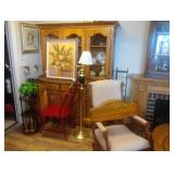 chair and china cabinet 