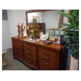 dresser and mirror 