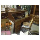 roll top desk and chair 