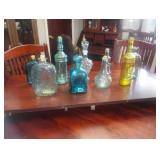 colored glass bottles 