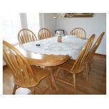 table and six chairs 