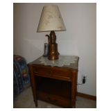 night stand and lamp 