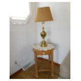 side table and lamp 