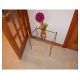 glass top end table 