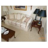 sofa and lamps 
