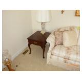end table and lamp 