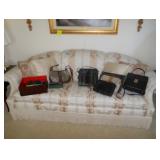 sofa and purses 