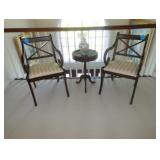 side chairs and table 
