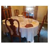 dining room table and chairs 