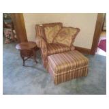 arm chair and ottoman 