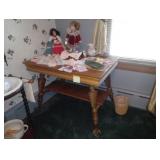 table and dolls 