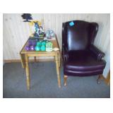 drop leaf table and arm chair 