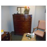 dresser and accent chair 