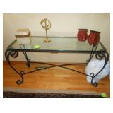 sofa table and home decor 