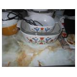 vintage casserole dishes 